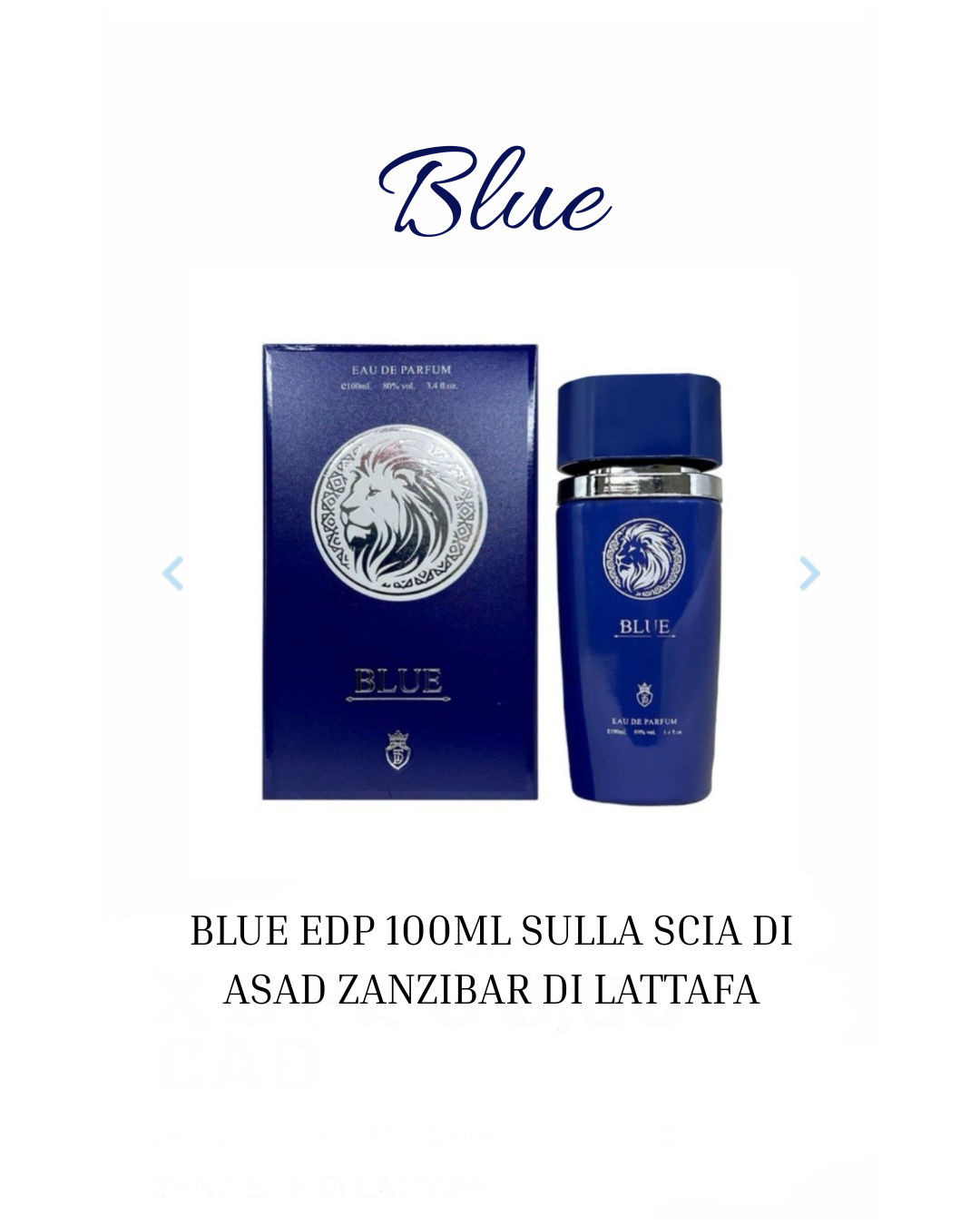 BLUE Eau de Parfum 100ml
