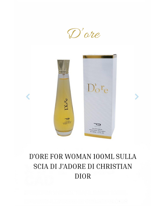 D’Oré For Woman Eau de Parfum 100 ml